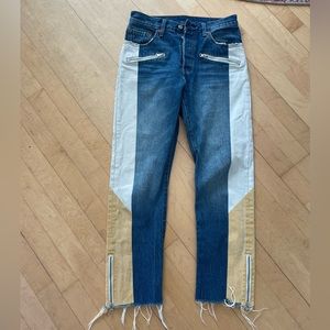 501 Original Moto Jeans in "Show Teeth - Medium Wash"